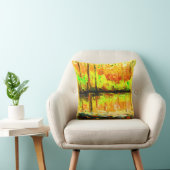 "沼鮮やかの森"かわいい絵画の。買今 クッション (椅子)