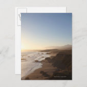 沿ってカリフォルニアの高速道路1に沿った夏の夕日 ポストカード (正面/裏面)