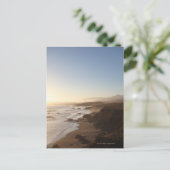 沿ってカリフォルニアの高速道路1に沿った夏の夕日 ポストカード (スタンド正面)