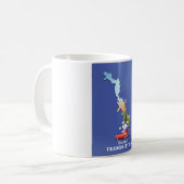 沿ドニエストル地図  コーヒーマグカップ (正面左)