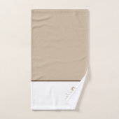 沿岸いかりタンベージュバス航海のタオルセット バスタオルセット (ハンドタオル)