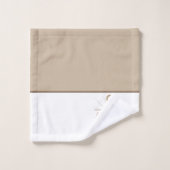 沿岸いかりタンベージュバス航海のタオルセット バスタオルセット (ウォッシュタオル)