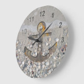 沿岸いかり ラージ壁時計 (傾斜)