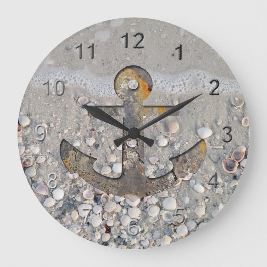 沿岸いかり ラージ壁時計 (正面)