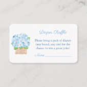 沿岸おばあちゃん男の赤ちゃんシャワーおむつラッフル エンクロージャーカード (正面)