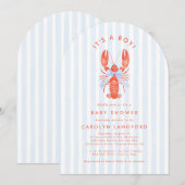 沿岸かわいこちゃんベビーシャワー招待状 招待状 (正面/裏面)