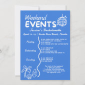 沿岸での最後の乾杯 独身最後の週末 招待状 (裏面)