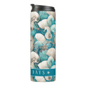 沿岸のはっきりしたクリスマスの木馬パターン#4 ID1009 タンブラー (回転右)