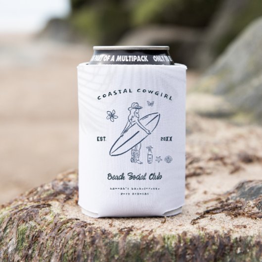 沿岸のカウガール・バチェロレッテ 缶クーラー