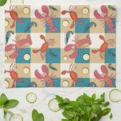 沿岸のキャッチピクニック キッチンタオル (折り畳み)