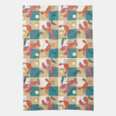 沿岸のキャッチピクニック キッチンタオル (縦)