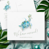 沿岸のクリスマスウミガメの移動発表 ポストカード