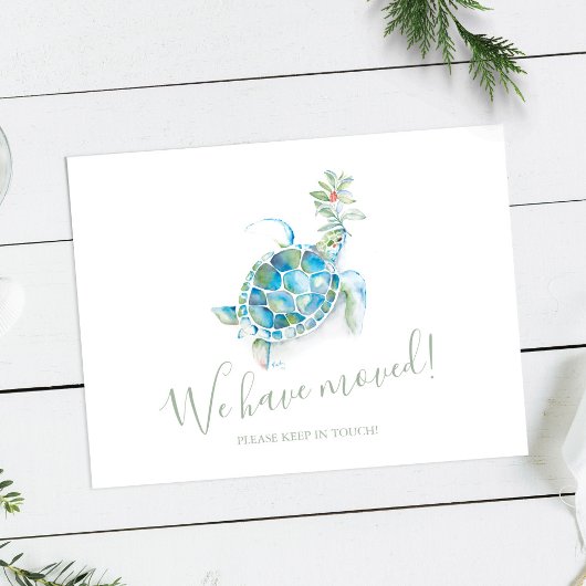 沿岸のクリスマスウミガメの移動発表 ポストカード