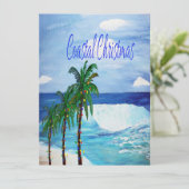 沿岸のクリスマスグリーティングホリデーカード。 シーズンカード (スタンド正面)