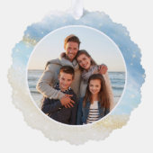 沿岸のクリスマスシーカメ写真 オーナメントカード (裏面)