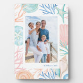 沿岸のクリスマスビーチ水の色シーシェルフォト フォトプラーク (正面)