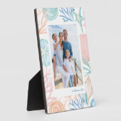 沿岸のクリスマスビーチ水の色シーシェルフォト フォトプラーク (側面)