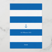 沿岸のクリスマスビーチ水の色シーシェルフォト 箔シーズンカード (裏面)