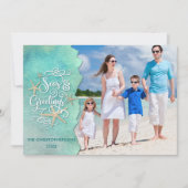 沿岸のクリスマス季節のごあいさつ写真 シーズンカード (正面)