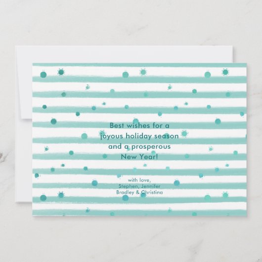 沿岸のクリスマス季節のごあいさつ写真 シーズンカード (裏面)