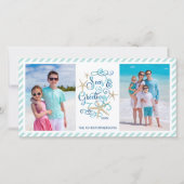 沿岸のクリスマス季節のごあいさつ3 Photos シーズンカード (正面)