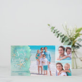 沿岸のクリスマス季節のごあいさつ4枚の写真 シーズンカード (スタンド正面)