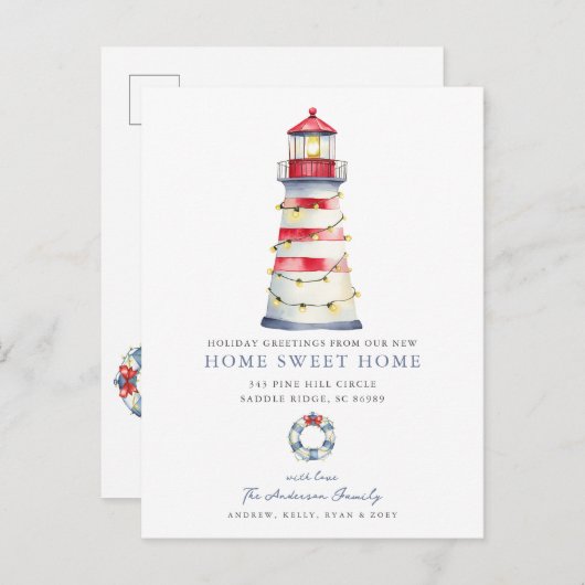 沿岸のクリスマス移動発表 案内ポストカード (正面/裏面)