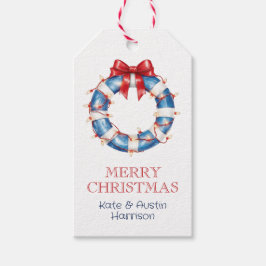 沿岸のクリスマス航海のボウライフプレサーバ ギフトタグ