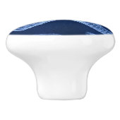 沿岸のシックなビーチの素朴な青い航海のヒトデ セラミックノブ (側面)