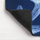 沿岸のシックなビーチの素朴な青い航海のヒトデ マウスパッド (コーナー)