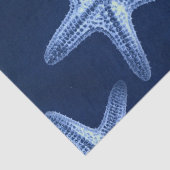 沿岸のシックなビーチの素朴な青い航海のヒトデ 薄葉紙 (詳細)