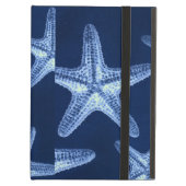 沿岸のシックなビーチの素朴な青い航海のヒトデ iPad AIRケース (正面(閉時))