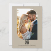 沿岸のジュニパー、タイダルフォーム＆ディープリーフブルー 招待状 (裏面)