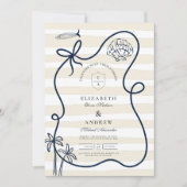 沿岸のスケッチ結婚ズ 招待状 (正面)