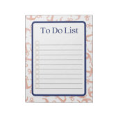 沿岸のテーマTo Doリスト ノートパッド (回転)