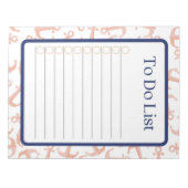 沿岸のテーマTo Doリスト ノートパッド (正面)