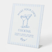 沿岸のバチェロレッテが独自のカクテルを作る 台座サイン (正面)