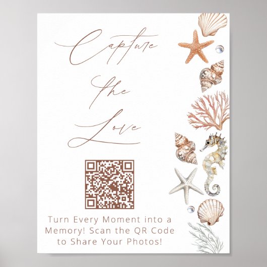 沿岸のブライダルシャワーが愛を捉える ポスター (正面)