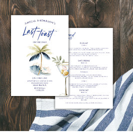 沿岸のベヘロレット週末の最後のトースト 招待状