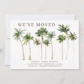 沿岸のヤシの木の移動発表 招待状 (正面)