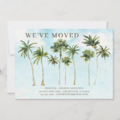 沿岸のヤシの木の移動発表 招待状 (正面)