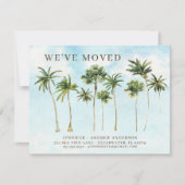 沿岸のヤシの木の移動発表 招待状 (正面)