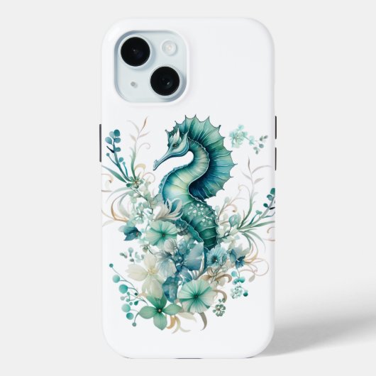 沿岸の乗馬とフローラのiPhone 15ケース Case-Mate iPhoneケース (裏面)