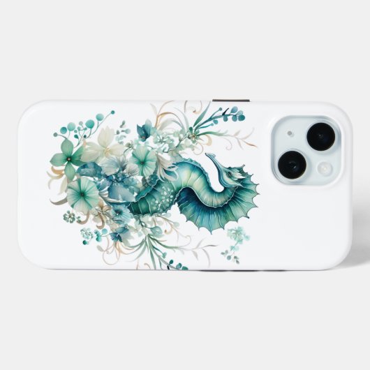 沿岸の乗馬とフローラのiPhone 15ケース Case-Mate iPhoneケース (裏面 (横))