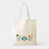 沿岸の冒険：太陽、海、およびロードトリップ トートバッグ (裏面)