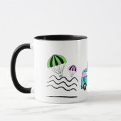 沿岸の冒険：太陽、海、およびロードトリップ マグカップ (左)