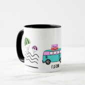 沿岸の冒険：太陽、海、およびロードトリップ マグカップ (正面左)