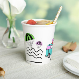 沿岸の冒険：太陽、海、およびロードトリップ 紙コップ