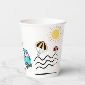 沿岸の冒険：太陽、海、およびロードトリップ 紙コップ (裏面)