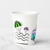 沿岸の冒険：太陽、海、およびロードトリップ 紙コップ (正面)